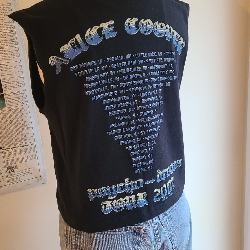 Vintage Alice Cooper Crop Muscle Tee - Picture 5 of 8